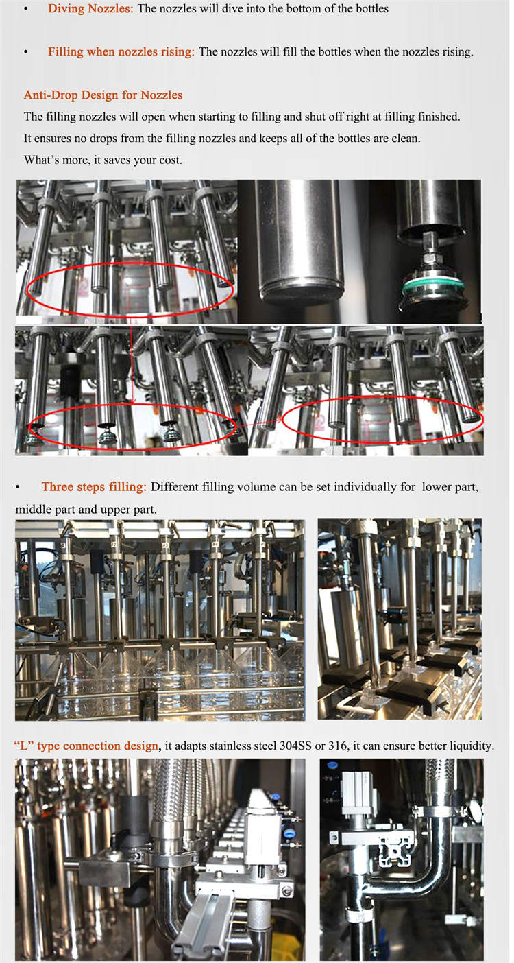 Automatický stroj na plnenie fliaš so servomotorom 4